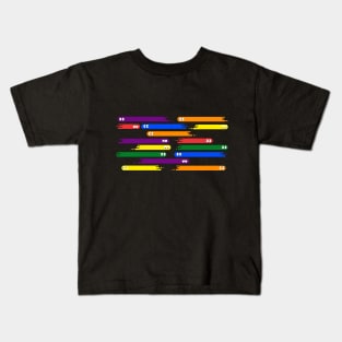 retro vintage videogames funny colorfull lgbt Kids T-Shirt